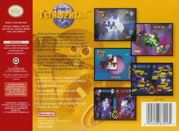 Tetrisphere (USA) box cover back